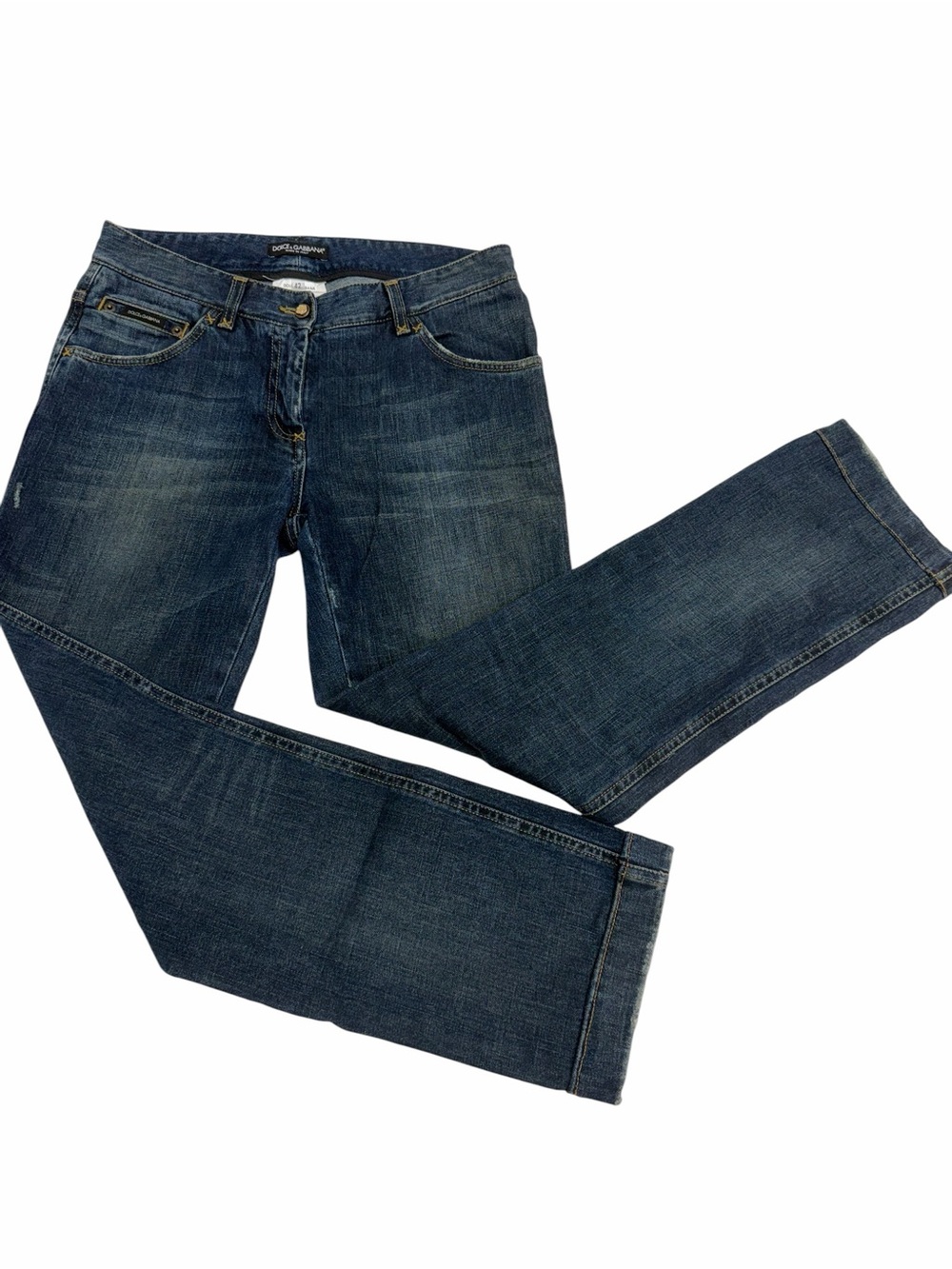 Dolce & Gabbana Dark Wash Straight Leg Jeans Size 28